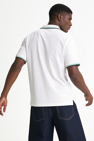 Polo Décalage - Blanc