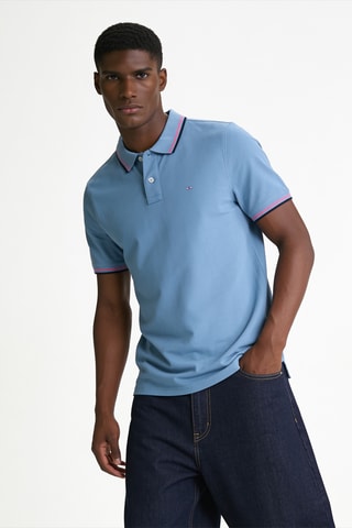 Polo Décalage - Bleu