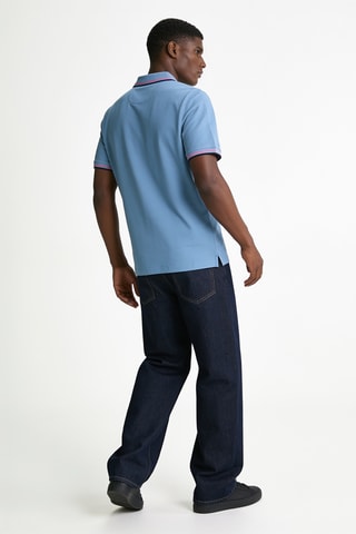 Polo Décalage - Bleu