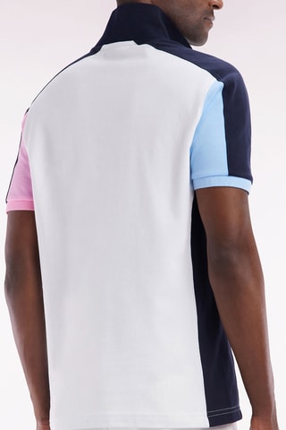 Polo droit Le Cercle Rose - Blanc