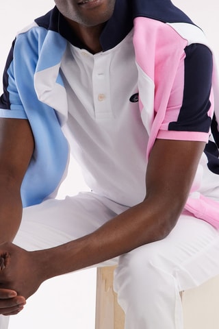 Polo droit Le Cercle Rose - Blanc