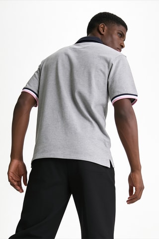 Polo Flag Chest - Gris chiné