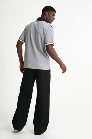 Polo Flag Chest - Gris chiné