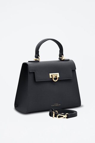 Sac à main en cuir vegan Cannes - Noir