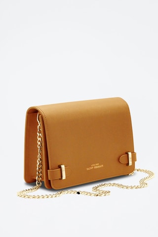 Sac bandoulière en cuir vegan Elysée - Marron
