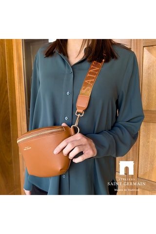 Sac banane en cuir - Marron