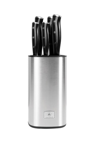 Bloque de 5 cuchillos de acero inoxidable Gleam