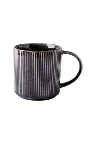 2 tazas de gres - Carbón - 8,8 x 9 cm
