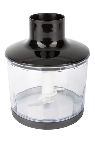 Batidora 3 en 1 - 500 ml - 80 W - Plateado y negro