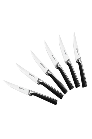 6 cuchillos de acero inoxidable 3CR13 - 22,3 cm