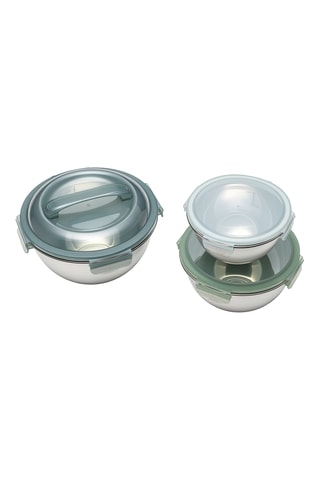 3 fiambreras de acero inoxidable - 135/250/435 cl