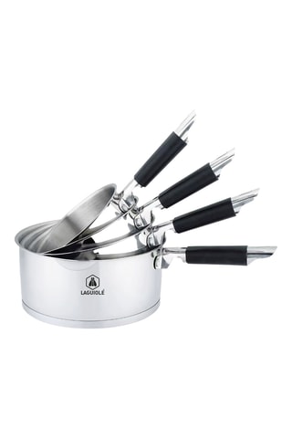 Batería de cocina de acero inoxidable - 4 piezas