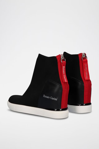 Zapatillas estilo calcetines de cuña - Negro