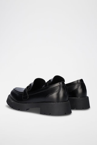 Mocasines con plataforma - Negro