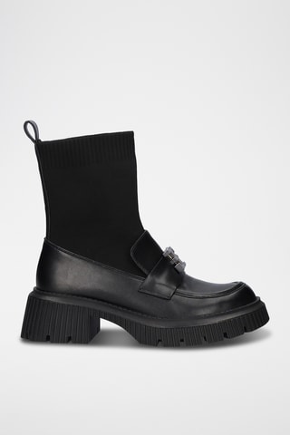 Mocasines de tacón altos - Negro