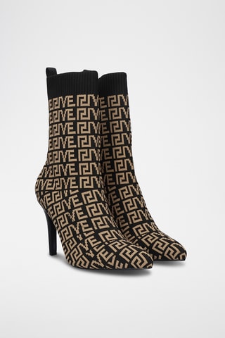 Botines - Beige y negro