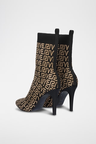 Botines - Beige y negro
