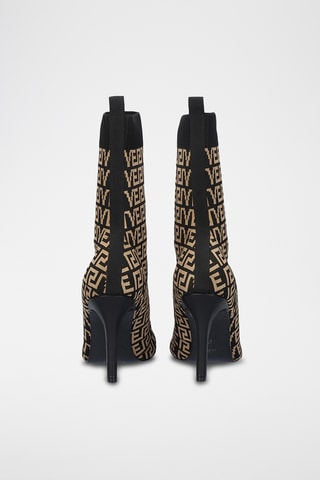 Botines - Beige y negro