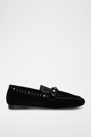 Mocasines de piel - Dorado y negro