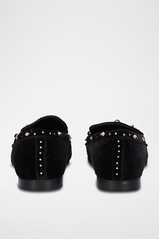 Mocasines de piel - Dorado y negro