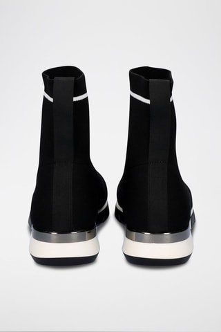 Zapatillas estilo calcetín - Negro