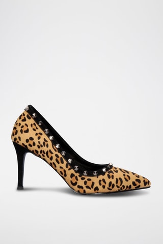 Zapatos de piel de tacón - Marrón