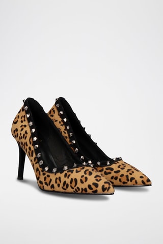 Zapatos de piel de tacón - Marrón