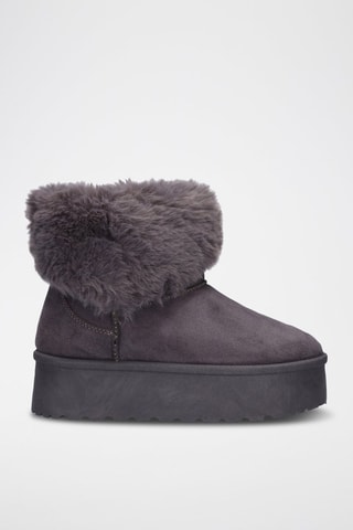 Botines forrados - Gris