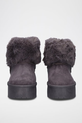 Botines forrados - Gris