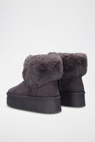 Botines forrados - Gris