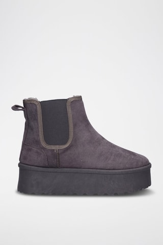 Botines forrados - Gris