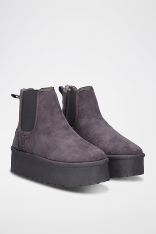 Botines forrados - Gris