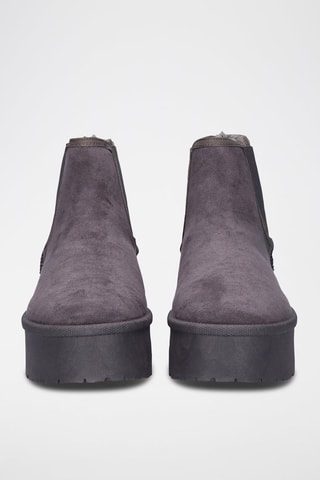 Botines forrados - Gris