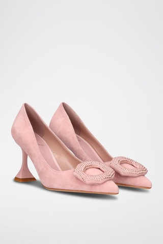 Zapatos de piel de tacón - Rosa