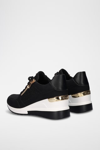 Zapatillas de cuña - Negro