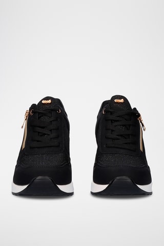 Zapatillas de cuña - Negro