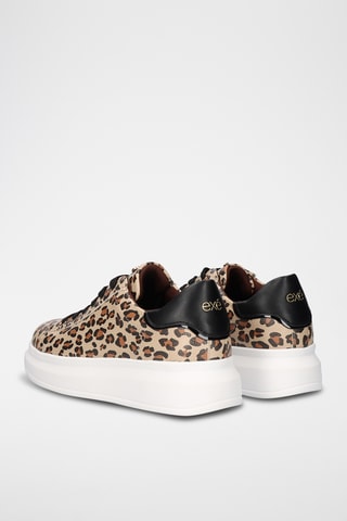 Zapatillas con plataforma - Marrón