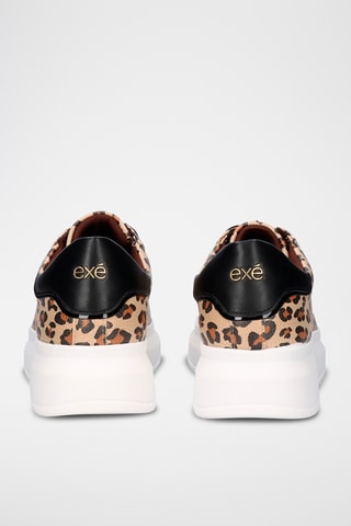 Zapatillas con plataforma - Marrón