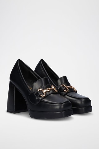 Mocasines de tacón - Negro