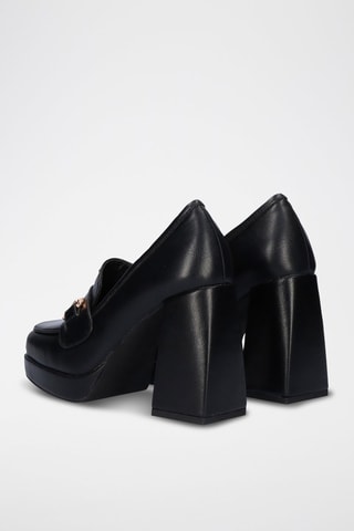 Mocasines de tacón - Negro