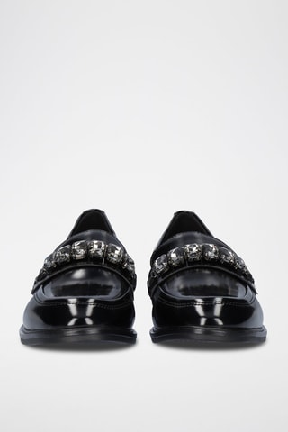 Mocasines con brillo - Negro