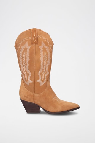 Botas de piel - Marrón