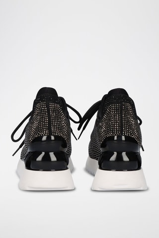 Zapatillas de cuña - Negro