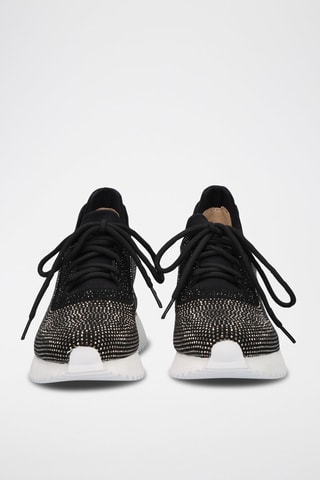Zapatillas de cuña - Negro
