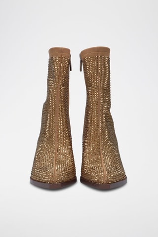 Botines de piel - Dorado
