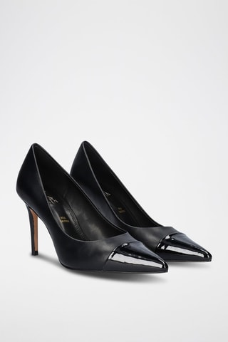 Zapatos con brillo de tacón - Negro