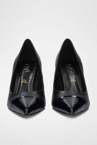 Zapatos con brillo de tacón - Negro