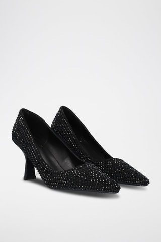 Zapatos de piel de tacón - Negro