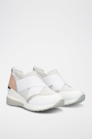 Zapatillas de cuña - Blanco