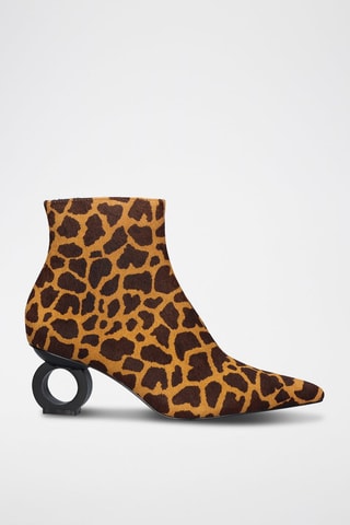 Botines de piel - Marrón